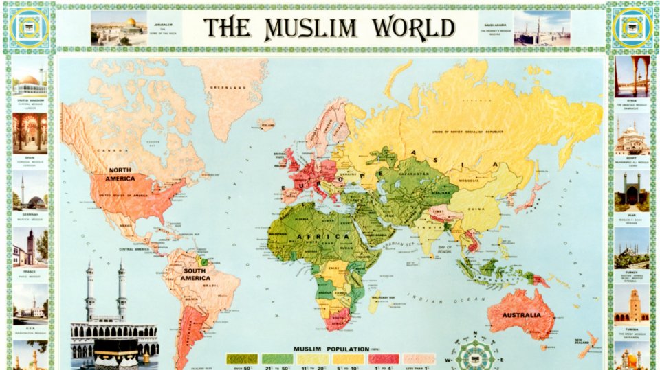 mapa muslimů ve světě